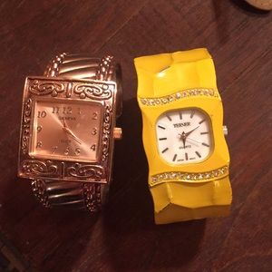 Two watches one rose gold & yellow